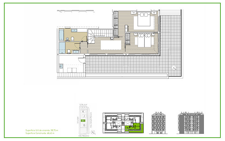 Planta Bajo Cubierta